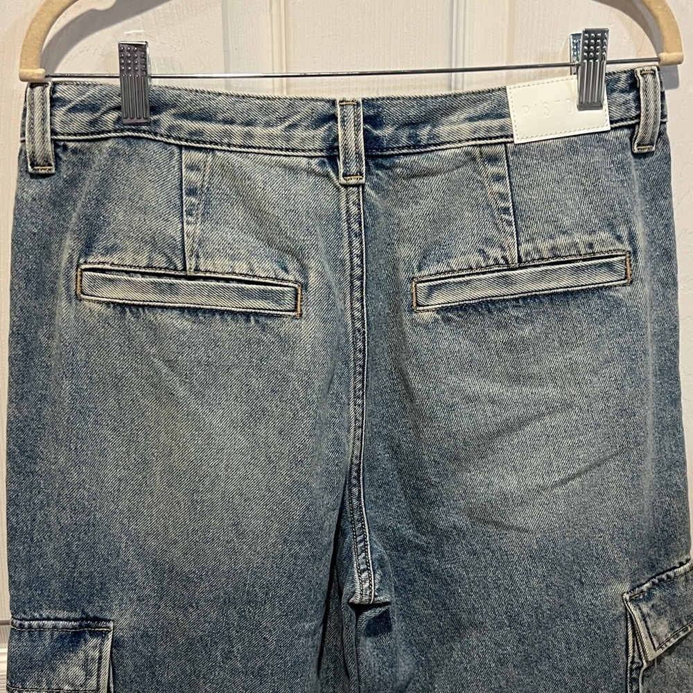 Pistola Bobbie cargo midrise loose straight denim jeans size 29 - Picture 5 of 9